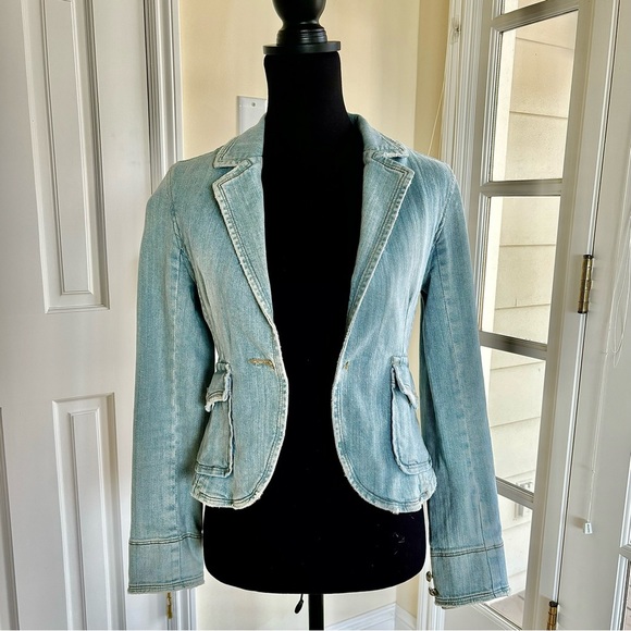 Jackets & Blazers - Fitted Denim Jacket/Blazer
